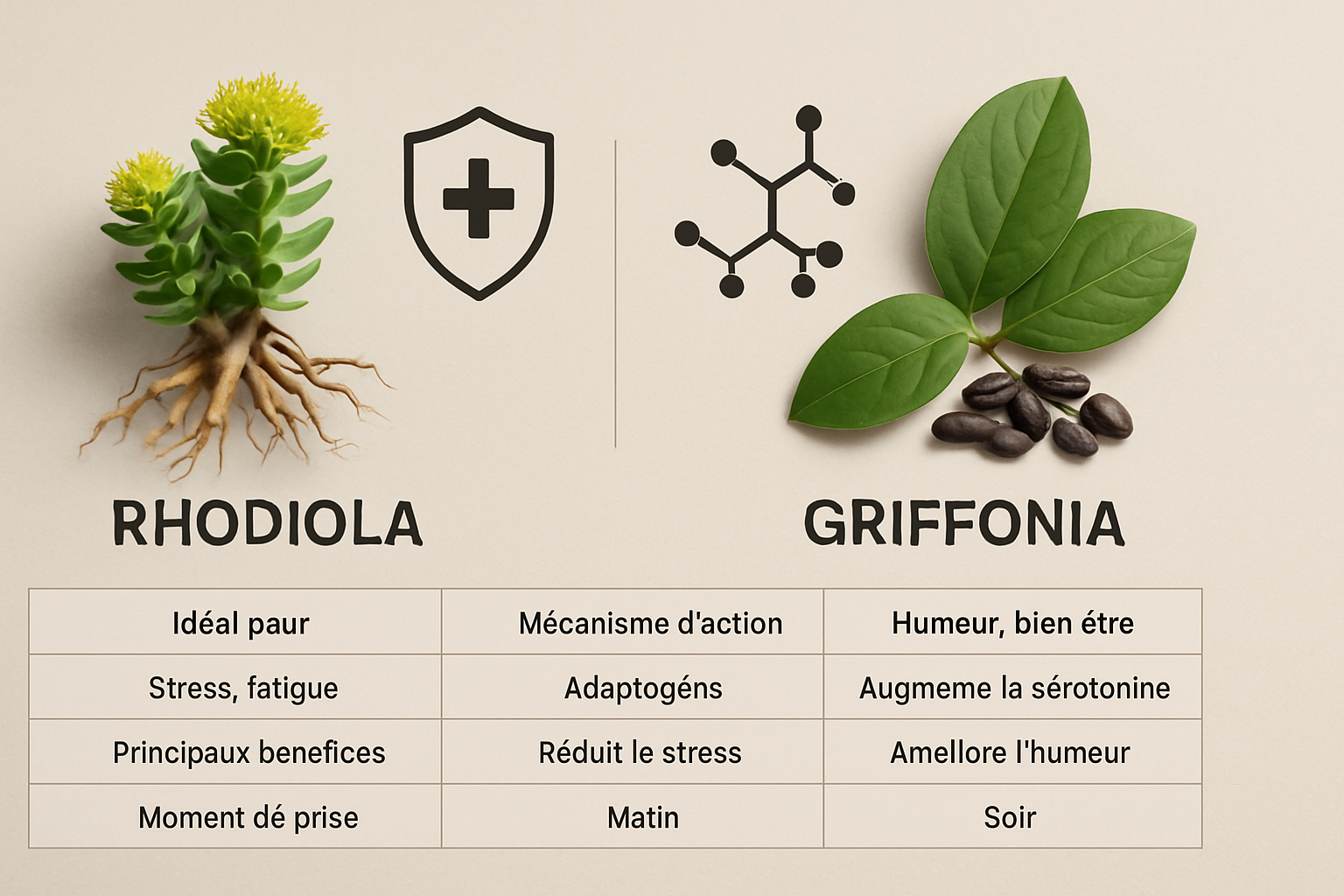 Comparaison des bienfaits  rhodiola ou griffonia pour mieux gérer stress et fatigue - 1.jpg