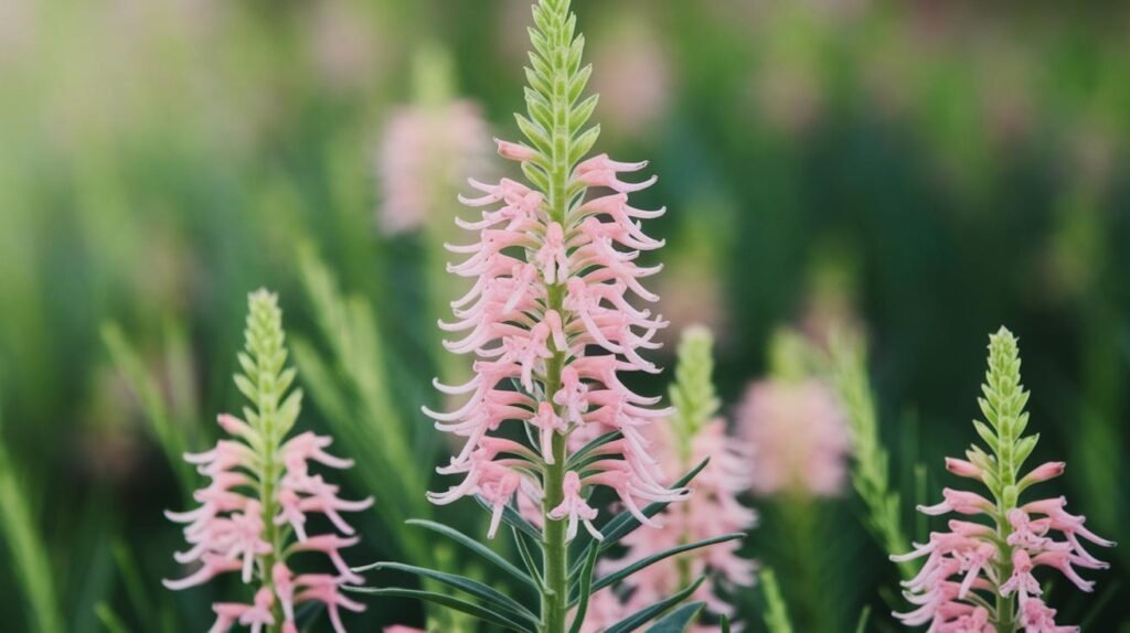 Gros plan d'une grande fleur rose avec shilajit pur, des fleurs épineuses, des feuilles vertes minces près de shilajit en bocal et shilajit resine.
